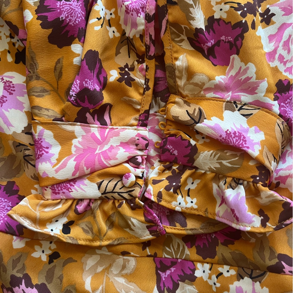 Floral Orange Dress - Picture 3 of 7